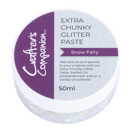 Crafters Companion - Extra Chunky Glitter Paste Snow Fairy 50ml