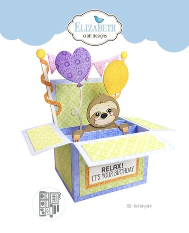 Elizabeth Craft Metal Die - Jungle Party Dies Box Folding Card