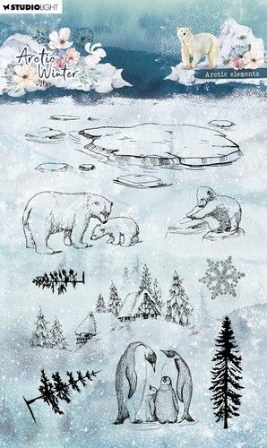 Studio Light Clear Stamp Artic Winter nr.584