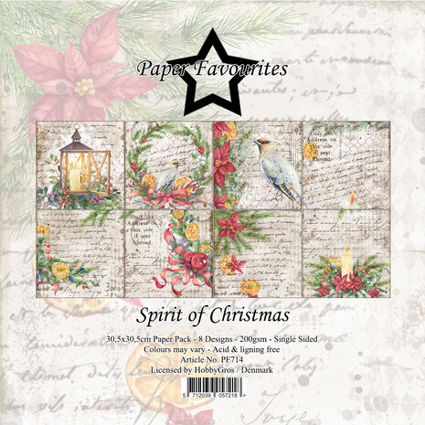 Paper Favourites - Spirit of Christmas 12x12 Inch Paper Pack