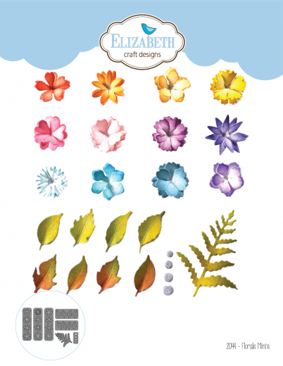 Elizabeth Craft Metal Die - Florals Mini's