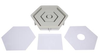 Rayher -  Silikon Gießform Kerzenständer Hexagon 