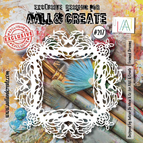 AALL & Create - Stencil 6x6 Inch Framed Dreams