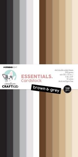 Studio Light Paper pad Brown&grey 250gsm Essentials nr.135