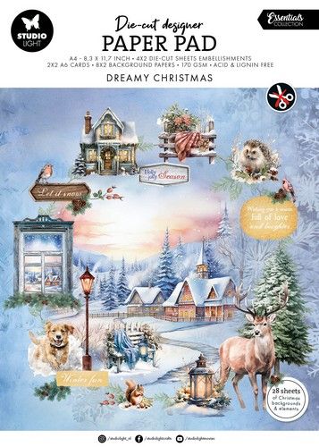 Studio Light Die-cut Designer PP Dreamy Christmas Ess. nr.217