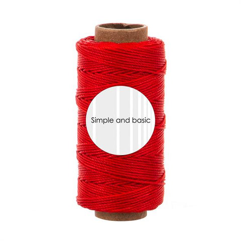 Simple and basic Polyester Thread "Bright red"