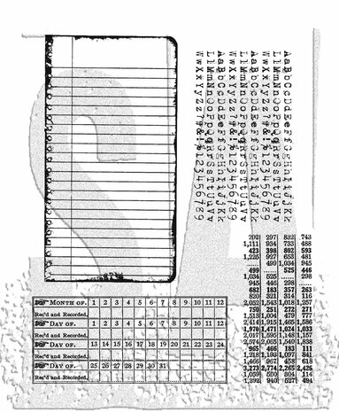 Stampers Anonymous - School Desk Tim Holtz Cling Stamps