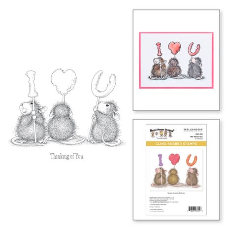 Spellbinders - We Heart You Cling Rubber Stamp