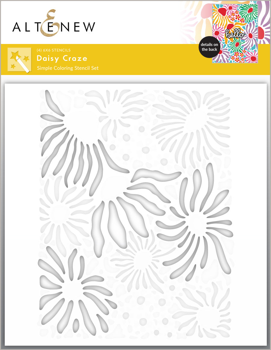 Altenew - Daisy Craze Stencil Set (4 in 1) 