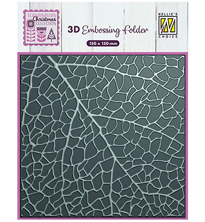 3D Embossing Folder - Leaf grain