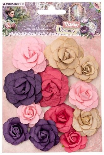 Studio Light Paper Flowers 3, 4 & 5 cm Vict. Dreams nr.11