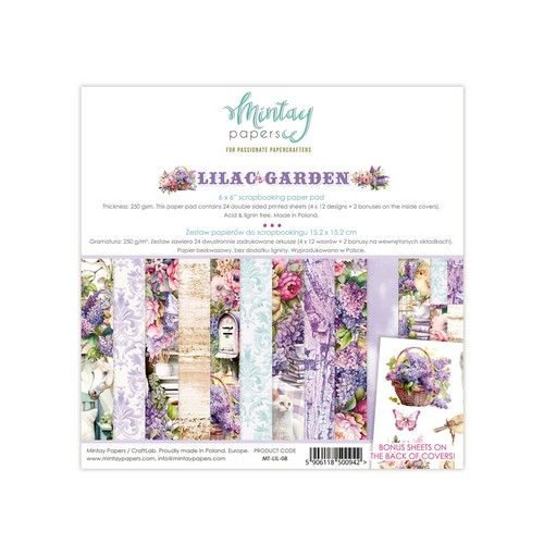 Mintay 6 x 6 Paper Pad - Lilac Garden