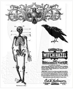 Tim Holtz Cling Mount Stamps: Haunted Mansion