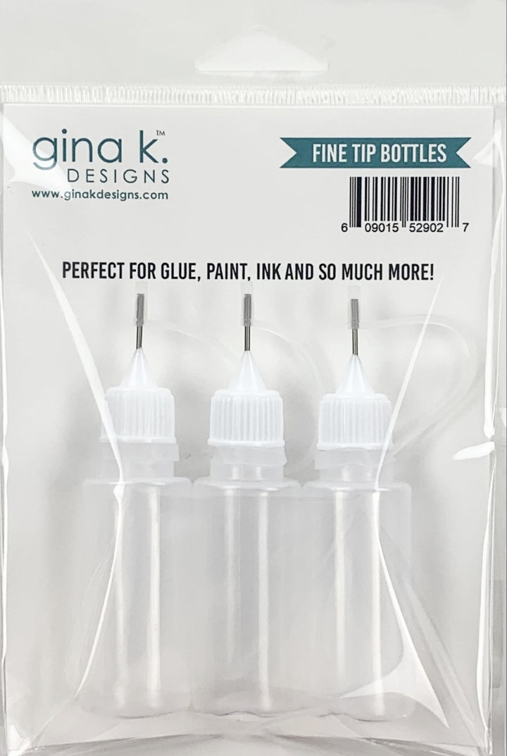 Gina K Designs -  STORAGE- Fine Tip Bottles- 3 Pack 