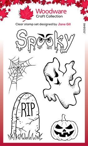 Woodware - Spooky Goings On Clear Stamps