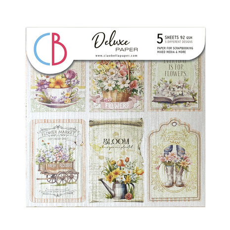 Ciao Bella - Flower Shop 6x6 Inch Deluxe Paper Pearl (5pcs)