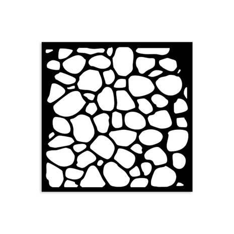 Stamperia - Hidden Grove Thick Stencil 12x12cm Stone Pattern