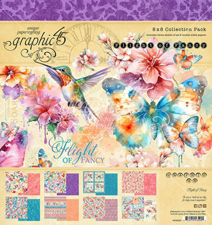 Graphic 45 - Flight of Fancy 8x8 Inch Collection Pack