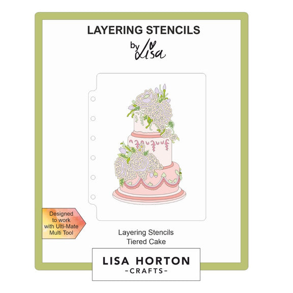 Lisa Horton Crafts - Tiered Cake Layering Stencil