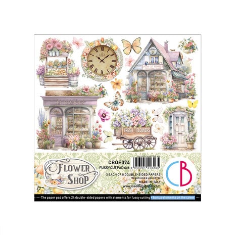 Ciao Bella - Flower Shop 6x6 Inch Fussy Cut Pad (24pcs)