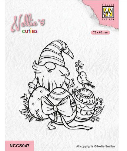 Nellie Choice Nellie‘s Cuties Clear Stamp Easter Gnome 5