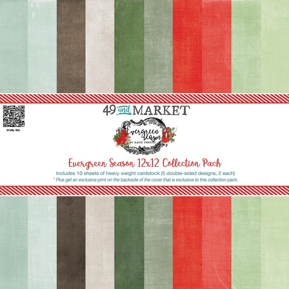 49 And Market Collection Pack 12"X12" -  Evergreen Season Foundations 