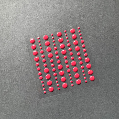 Simple and Basic - Adhesive Enamel Dots Burgundy (96pcs)