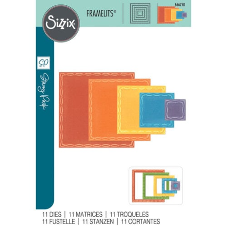 Sizzix • Framelits Die by Stacey Park Fanciful, Yvette Interlaced Squares (11pcs)