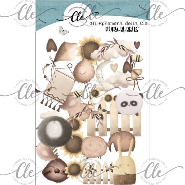 Cle - EMBELLISHMENTS – EPHEMERA – FLUFFY BUBBLES COLLECTION -CLASSIC EPHEMERA