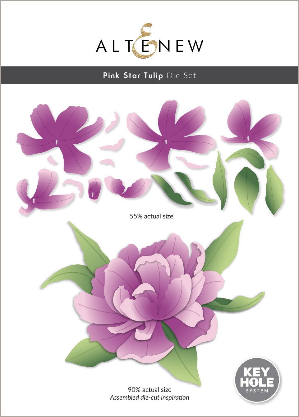 Altenew - Pink Star Tulip Layering Die Set 