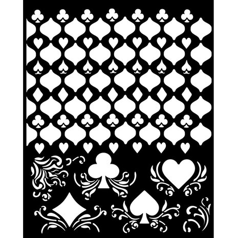 Stamperia - Master of Magic Thick Stencil 20x25cm Cards Pattern