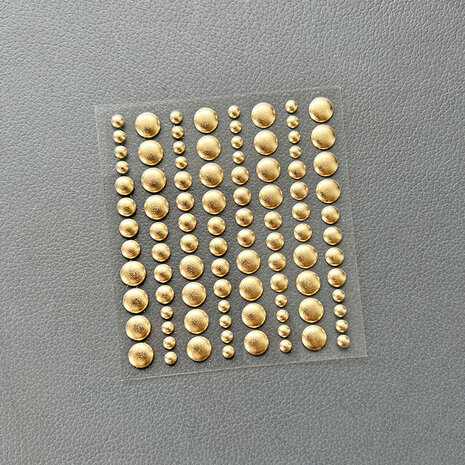 Simple and Basic - Adhesive Enamel Dots Metallic Gold Matte (96pcs)