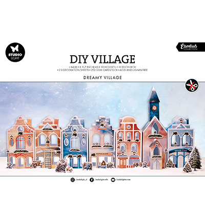 Studio Light Die-cut Paper Pad DIY Village Dreamy Village Essentials nr.238