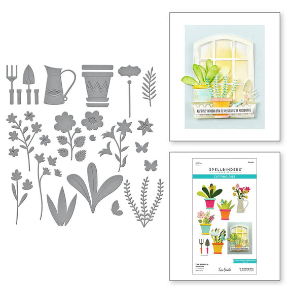 Spellbinders - The Botanical Solarium Etched Dies from the Windows with a View Collection by Tina Smith 