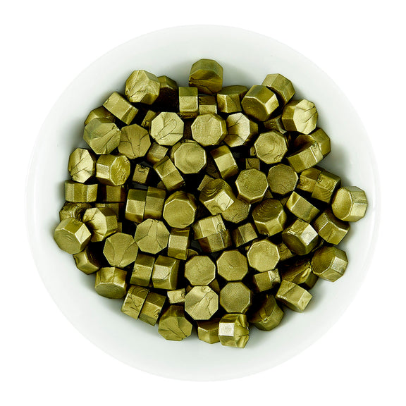 Spellbinders - Aged Gold Wax Beads from the Sealed 3D Christmas Collection