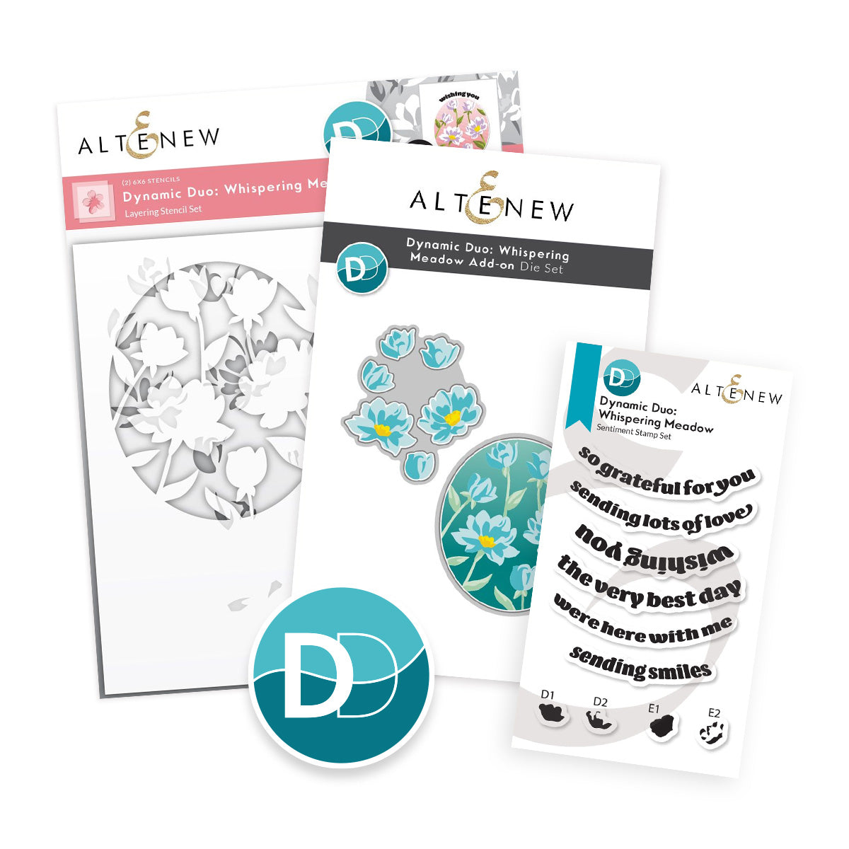 Altenew - Dynamic Duo: Whispering Meadow & Add-on Die Bundle 