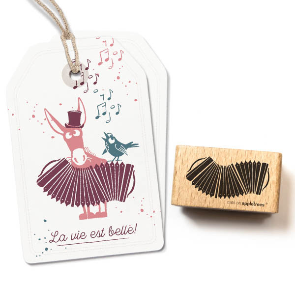 cats on appletrees - Stempel Bandoneon