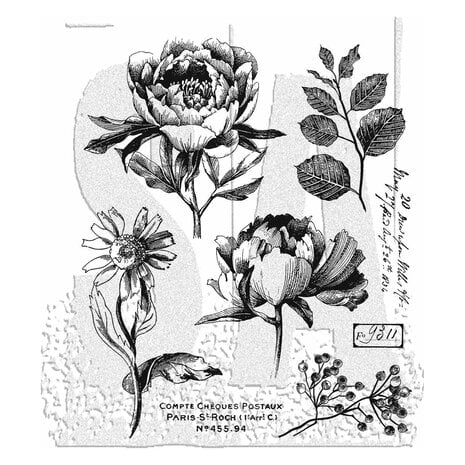 Stampers Anonymous - Tim Holtz - French Garden Tim Holtz Cling Stamps