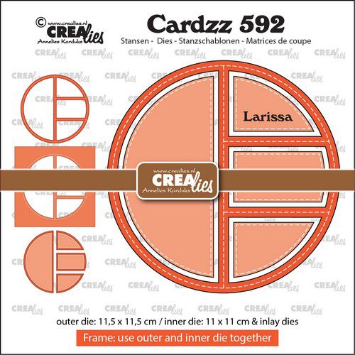 Crealies Cardzz Rahmen & Inlay Larissa