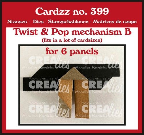 Crealies Cardzz Twist Mechanismus B für 6 Panels