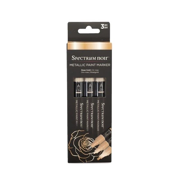 Spectrum Noir Acrylic Paint Marker Metallic sets (3st) - Rose Gold