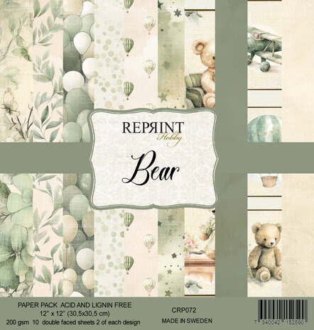 Reprint - Bear 12x12 Inch Paper Pack 