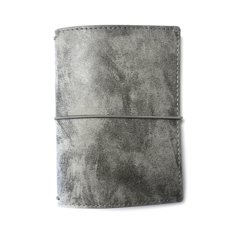 Elizabeth Craft Designs - Hinged To The Past Art Journal Stonewashed Grey Passport