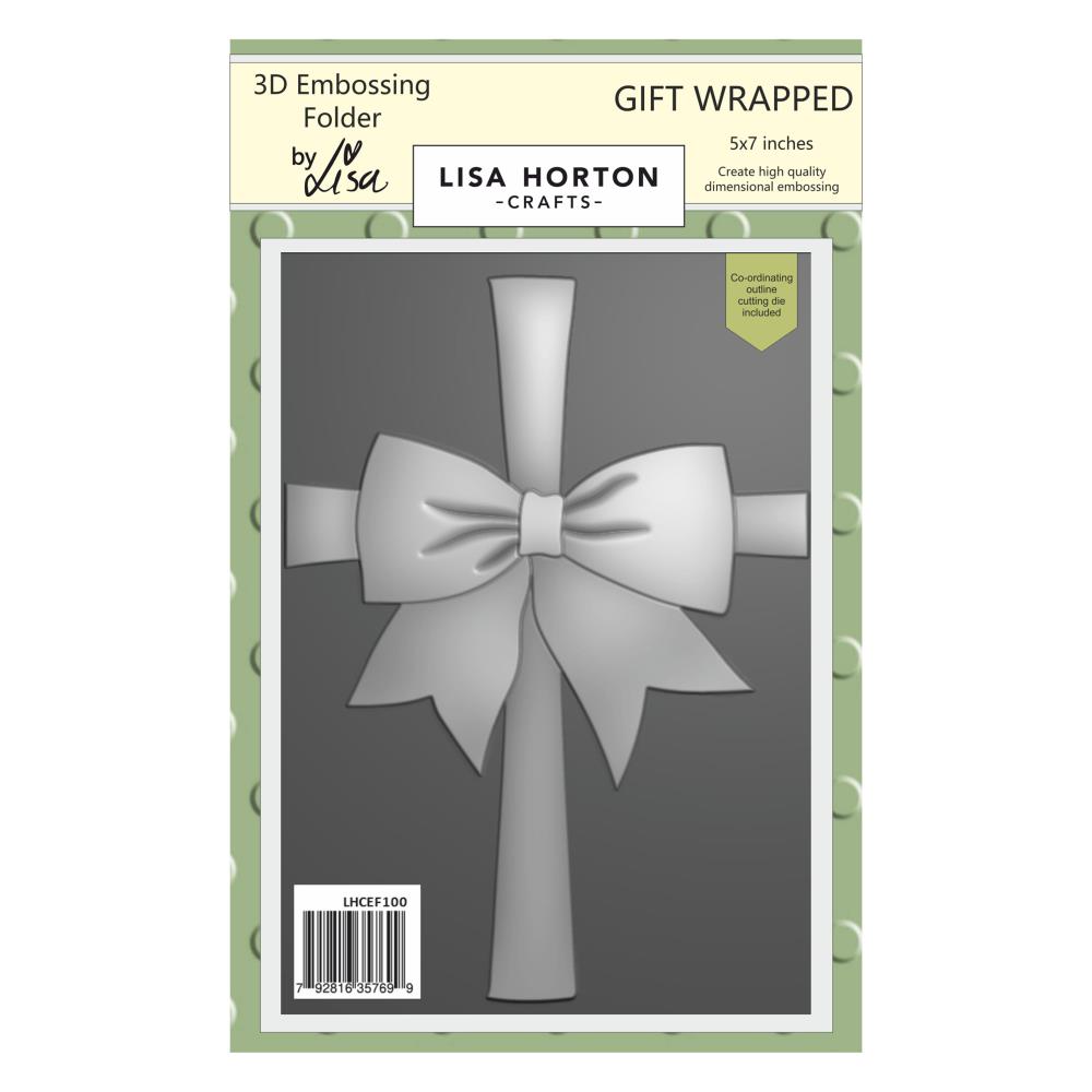 Lisa Horton Crafts Embossing Folder - Gift Wrapped