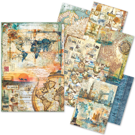 Ciao Bella - Wanderlust A5 Rice Paper Mixed (8pcs) 