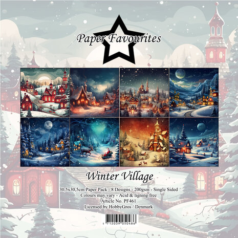 Paper Favourites - Winter Village 12x12 Inch Paper Pack