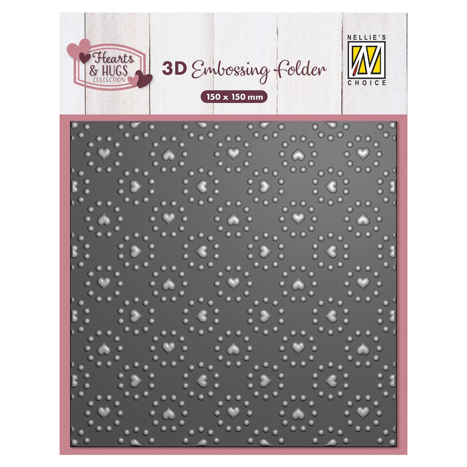 Nellie's Choice • Nellie's Choice • 3D Embossing Folder Hearts & Dots