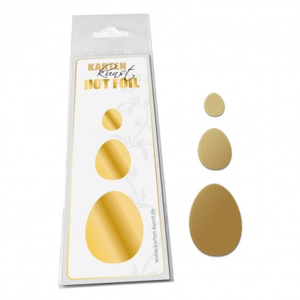 Karten-Kunst Hot Foil Plate  - Easter Eggs