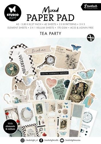 Studio Light Mixed Paper Pad Tea party Essentials nr.29