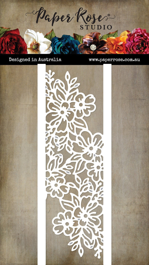 Paper Roses - Wedding Blooms Border Metal Cutting Die